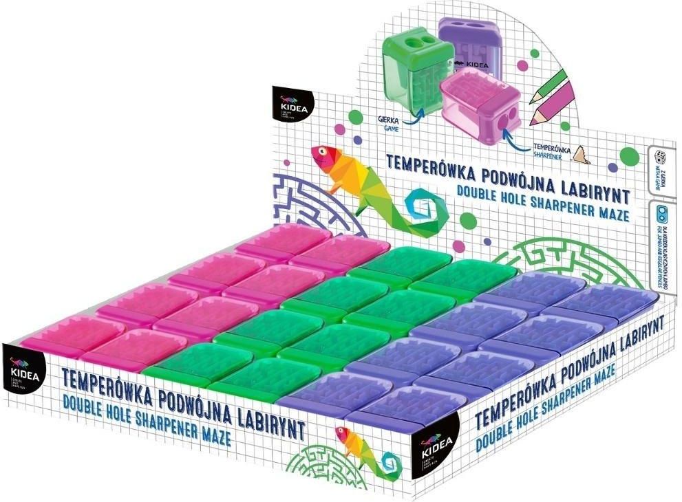 Zdjęcie Derform Temperówka Podwójna Labirynt 24Szt. Kidea - Wieruszów