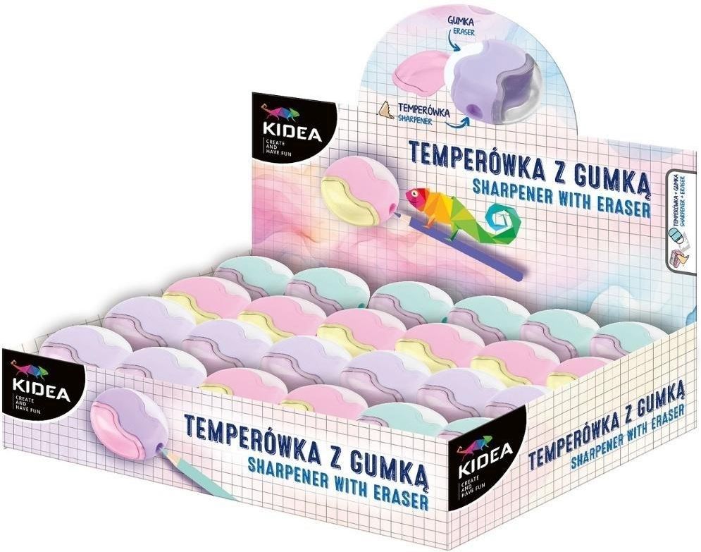 Zdjęcie Derform Temperówka Z Gumką 24Szt. Kidea - Wieruszów