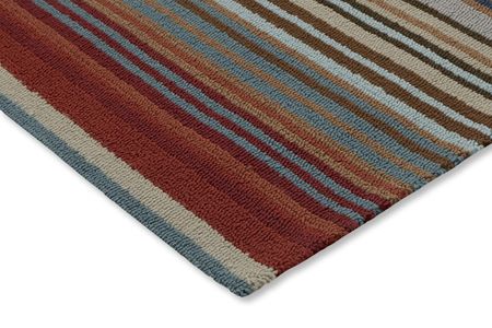 Carpets & More Magdalena Świerlikowska Dywan Zewnętrzny Spectro Stripes Teal Sedonia Rust 200X280Cm - zdjęcie 5