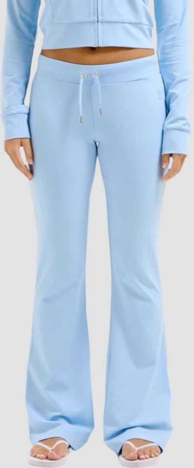Zdjęcie JUICY COUTURE Błękitne damskie spodnie dresowe Single Jersey Apollo Low Rise, Rozmiar XS - Nowy Dwór Mazowiecki