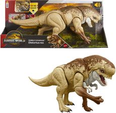 Zdjęcie Mattel Jurassic World Odrodzenie Dinozaur przeciwnik Groźne natarcie Figurka dinozaura (55,5 cm) z 2 atakami JGB58 - Szklarska Poręba