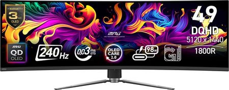 MSI 49" MPG 491CQPX QD-OLED