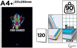 Zdjęcie Cervantes Notatnik A4+/120K Kołowy Kratka Pro Gamer - Orzesze