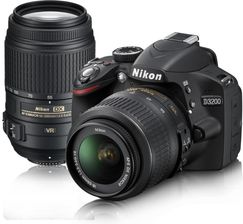 Zdjęcie Nikon D3200 Czarny + 18-55mm VR + 55-300mm VR - Katowice