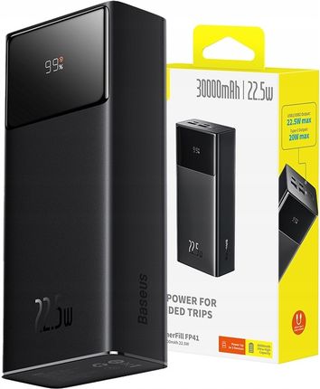 Baseus Szybki Pojemny 30000Mah Usb C Pd 22 5W Bezpieczny