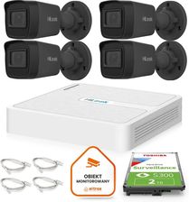 Zdjęcie Hilook Zestaw Do Monitoringu 4 Kamery Ip Ipcam-B4-P Black 2K+ (Z55749B4) - Iłża