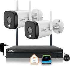 Zdjęcie Dahua Zestaw Monitoringu Ip 2 Kamery Wi-Fi 3Mpxsmart Podwójne Oświetlenie Led Ir Do 30M (Z60027B2) - Czechowice-Dziedzice