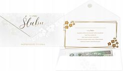 Zdjęcie Kukartka Kartka Życzenia Koperta Na Pieniądze Dla Pary Młodej Z Okazji Ślubu - Brzesko