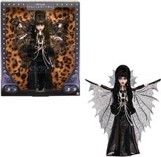 Zdjęcie Monster High Elvira Władczyni Ciemności Lalka kolekcjonerska w czarnej sukience ze sztucznej skóry i srebrzystej pelerynie HYV99 - Słubice