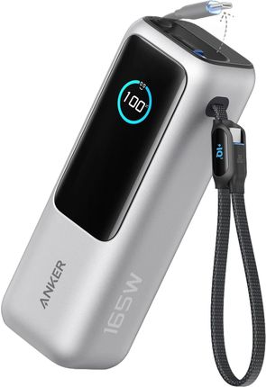 Anker Zolo 25000mAh 165W PD z dwoma kablami USB-C Srebrny