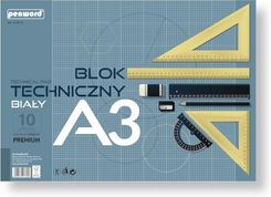 Zdjęcie Penword Blok Techniczny Biały Premium A3/10 Arkuszy - Krzanowice