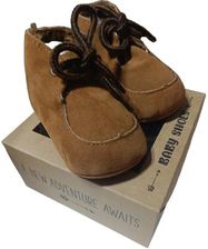 Zdjęcie Buciki Niemowlęce Niechodki Brązowe Ocieplane 18/19 Baby Shoes - Skępe