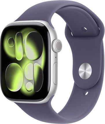 Apple Watch Series 11 GPS + Cellular 46mm aluminium srebrne pasek sportowy fioletowy M/L (MFCR4MPA)