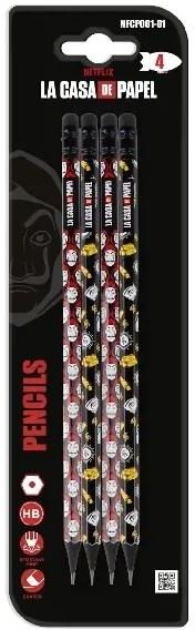 Zdjęcie Main Paper Ołówki Z Gumką Dom Papieru 4szt. Blister - Stęszew