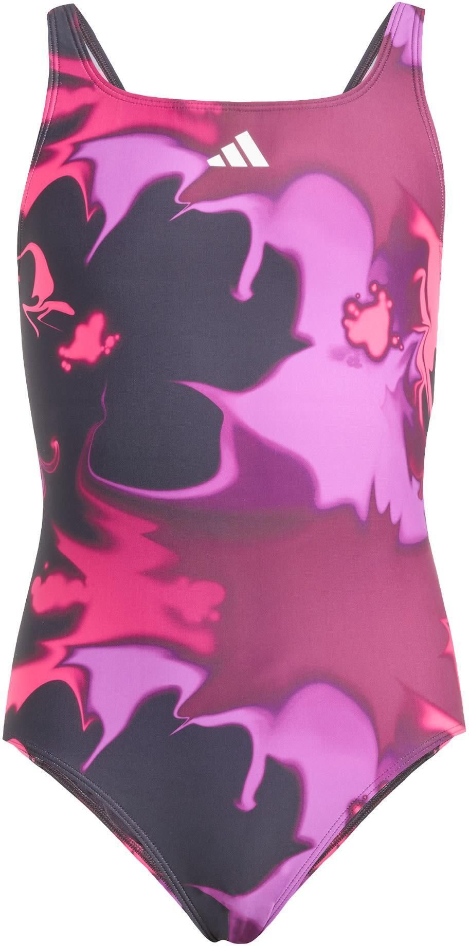 Zdjęcie adidas Kostium Kąpielowy Tie Dye V-Back Kids Białe - Twardogóra