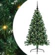 vidaXL Sztuczna choinka z oświetleniem na Boże Narodzenie 120cm (3396737)