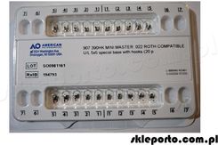 Zdjęcie Zamki metalowe AO Mini Master ROTH 022 - komplet góra/dół haczyki na 3,4,5 - Mielec