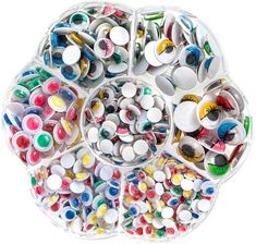 Zdjęcie Dpcraft Samoprzylepne Ruchome Oczka 550szt. Różne Rozmiary - Myślibórz