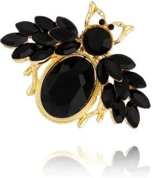 Zdjęcie By Dziubeka Broszka z czarnym kryształowy owadem Tempted BRMI0201  - Skwierzyna