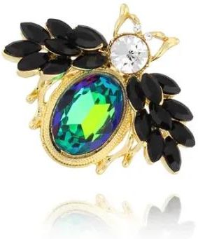 Zdjęcie By Dziubeka Broszka z czarno zielonym owadem Tempted BRMI0208  - Skwierzyna