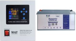Zdjęcie Zestaw: zasilacz Volt Sinus Pro 2200E 1200VA/2200W + akumulator Volt LiFePO4 12V 200Ah (200A) - Zabrze