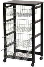 Zdjęcie Arredamenti Wózek Kuchenny Gineherone Czarny 83x46cm - Brzesko