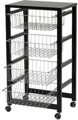 Zdjęcie Arredamenti Wózek Kuchenny Gineherone Czarny 83x46cm - Brzesko