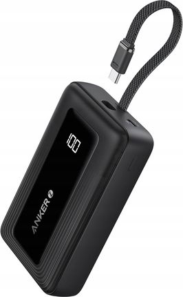 Anker Zolo 20000mAh 30W wbudowany kabel Usb-c czarny (A1689H11)