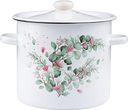 Garnek Żeliwny z Pokrywką Kociołek Brytfanka Brytfanna Okrągła 24 cm 3,9L