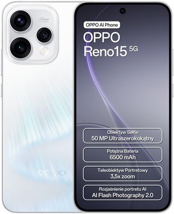 OPPO Reno 15 5G 8/512GB Biały