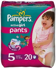 Pampers Active Girl Pants 5 Junior (12-18kg) 20 szt. - zdjęcie 1