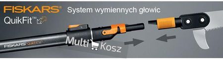Fiskars Trzonek QuikFit średni, kolor grafitowy 136022 - zdjęcie 3