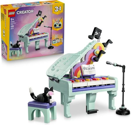 LEGO Creator 3 w 1 31392 Dekoracyjny Fortepian z kotem