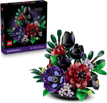 LEGO Botanicals 11513 Kompozycja z ciemnych kwiatów