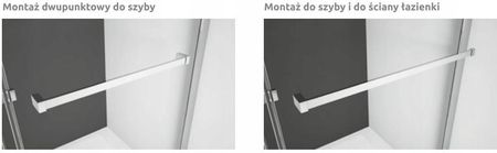 Radaway Premium Plus 2S Komplet ścianek tylnych 90x90 szkło fabric 33433-01-06N - zdjęcie 3