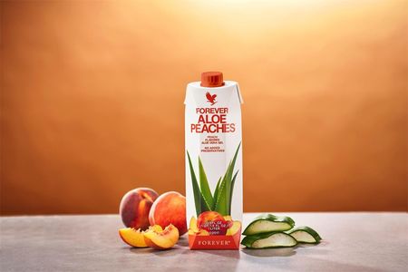Forever Living Products Aloe Bits n'Peaches Miąższ Aloe Vera z sokiem z brzoskwiń 1L - zdjęcie 2
