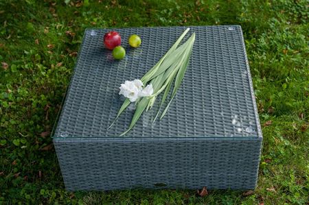 Bello Giardino Kwadratowy Stolik Ogrodowy 70x70x30 Czarny Technorattan SM.001.007 - zdjęcie 3