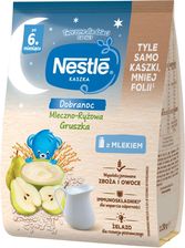 Zdjęcie Nestle Kaszka Dobranoc mleczno-ryżowa Gruszka dla niemowląt po 6 Miesiącu 230g - Chodecz