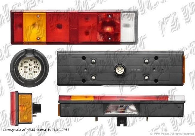 Lampa Tylna Lampa Tylna Z O Wietleniem Tablicy Rej Ece Iveco Eurocargo