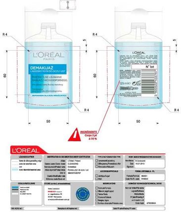 L'Oreal Paris Demakijaż Łagodny płyn do oczu i ust 125 ml - zdjęcie 2