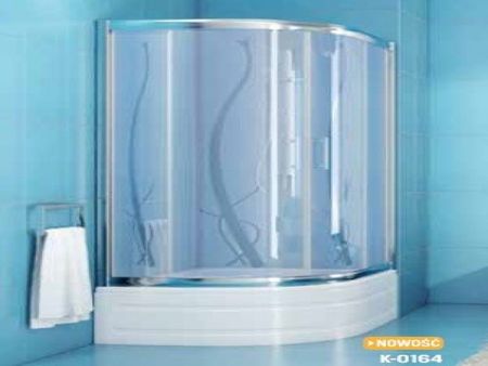 New Trendy Varia 100x80x165cm Szkło Mat ze wzorem K-0164 - zdjęcie 3