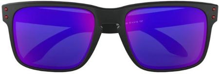 OAKLEY OKULARY HOLBROOK MATTE BLACK/POSITIVE RED IRIDIUM - zdjęcie 2