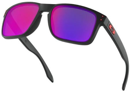OAKLEY OKULARY HOLBROOK MATTE BLACK/POSITIVE RED IRIDIUM - zdjęcie 4