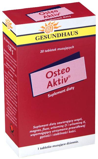 Osteo Activ 250mg 20 Tabletek Opinie I Ceny Na Ceneo Pl