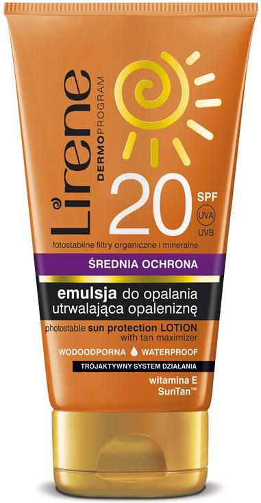 Lirene Sun Emulsja Do Opalania Utrwalająca Opaleniznę Spf 20 Lirene