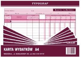 Druk Karta wydatków K 220 A4 Typograf 02012 Ceny i opinie Ceneo pl