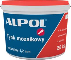 Zdjęcie ALPOL Tynk mozaikowy AT 390 Tynk mozaikowy naturalny 1,2 mm 25kg - Malbork