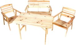 Zdjęcie Zestaw mebli ogrodowych stół + ławeczka + 2 krzesła - Łódź