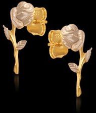 Zdjęcie Kolczyki piękne złote Róże - Częstochowa
