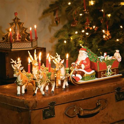 Villeroy&Boch Christmas Toys Memory sanie św. Mikołaja świecznik i pozytywka 14-8602-6500 - zdjęcie 2